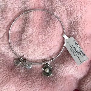 Alex and Ani Oyster with Pearl Bangle